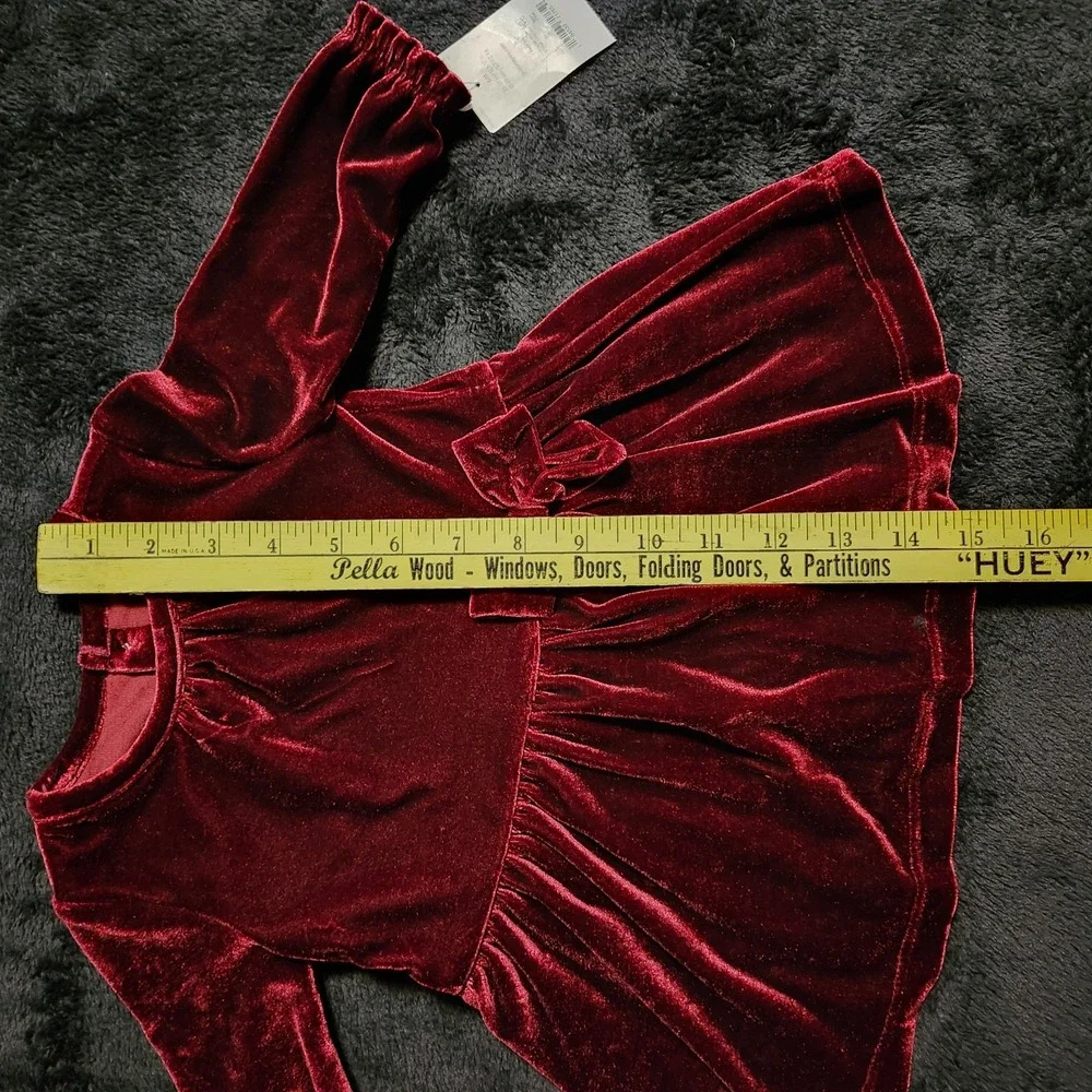 Just One You By Carter's 6 Month Velvet Long Sleeve Dress with Diaper Cover